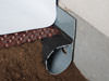 French Drain or Drain Tile system installed in a Arkansas crawl space