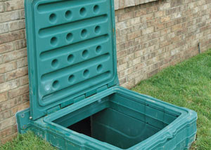 lockable crawl space access door installed in Benton
