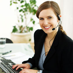 A disaster restoration customer service expert in Alexander manning the phones