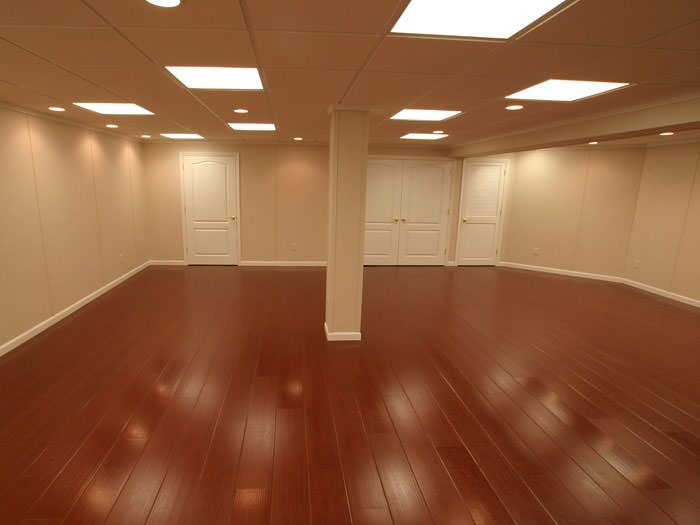 Wood Laminate Basement Floor Finishing In Little Rock North