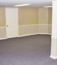 Plastic 20-mil vapor barrier for dirt basements, Hensley, Arkansas installation