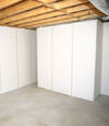 Fiberglass insulated basement wall system in Bauxite, AR
